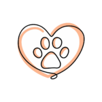 icone empreinte de patte dans un coeur illustrant la catégorie Hommage Unique