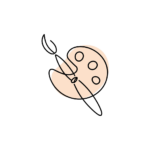 icone pinceau et palette illustrant la catégorie qualité artistique